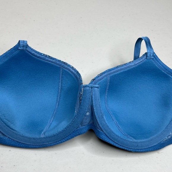 Victoria's Secret Very Sexy V Floral Foiled Lace Sz 32D Bra - Picture 15 of 16